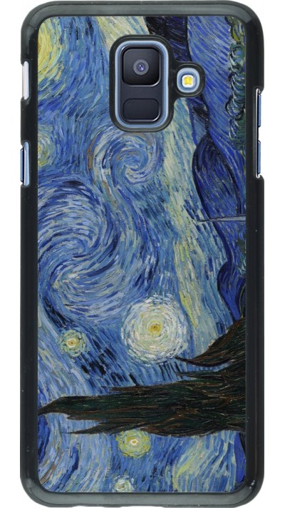 Samsung Galaxy A6 Case Hülle - Kunstbild - Sternennacht - Van Gogh