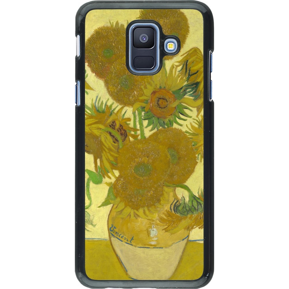 Samsung Galaxy A6 Case Hülle - Kunstbild - Sonnenblumen  - Van Gogh