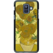 Samsung Galaxy A6 Case Hülle - Kunstbild - Sonnenblumen  - Van Gogh