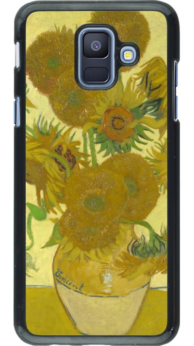 Samsung Galaxy A6 Case Hülle - Kunstbild - Sonnenblumen  - Van Gogh