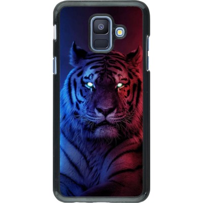 Coque Samsung Galaxy A6 - Tiger Blue Red
