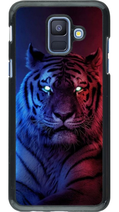 Coque Samsung Galaxy A6 - Tiger Blue Red