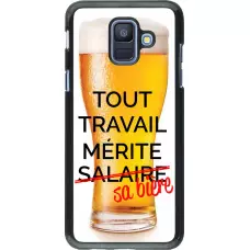 Coque Samsung Galaxy A6 - Tout travail mérite sa bière