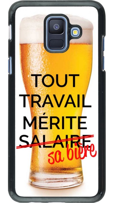 Hülle Samsung Galaxy A6 - Tout travail mérite sa bière