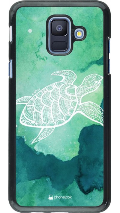 Hülle Samsung Galaxy A6 - Turtle Aztec Watercolor