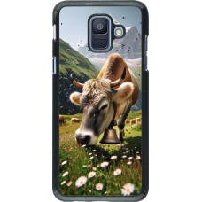 Samsung Galaxy A6 Case Hülle - Kuh Berg Wallis
