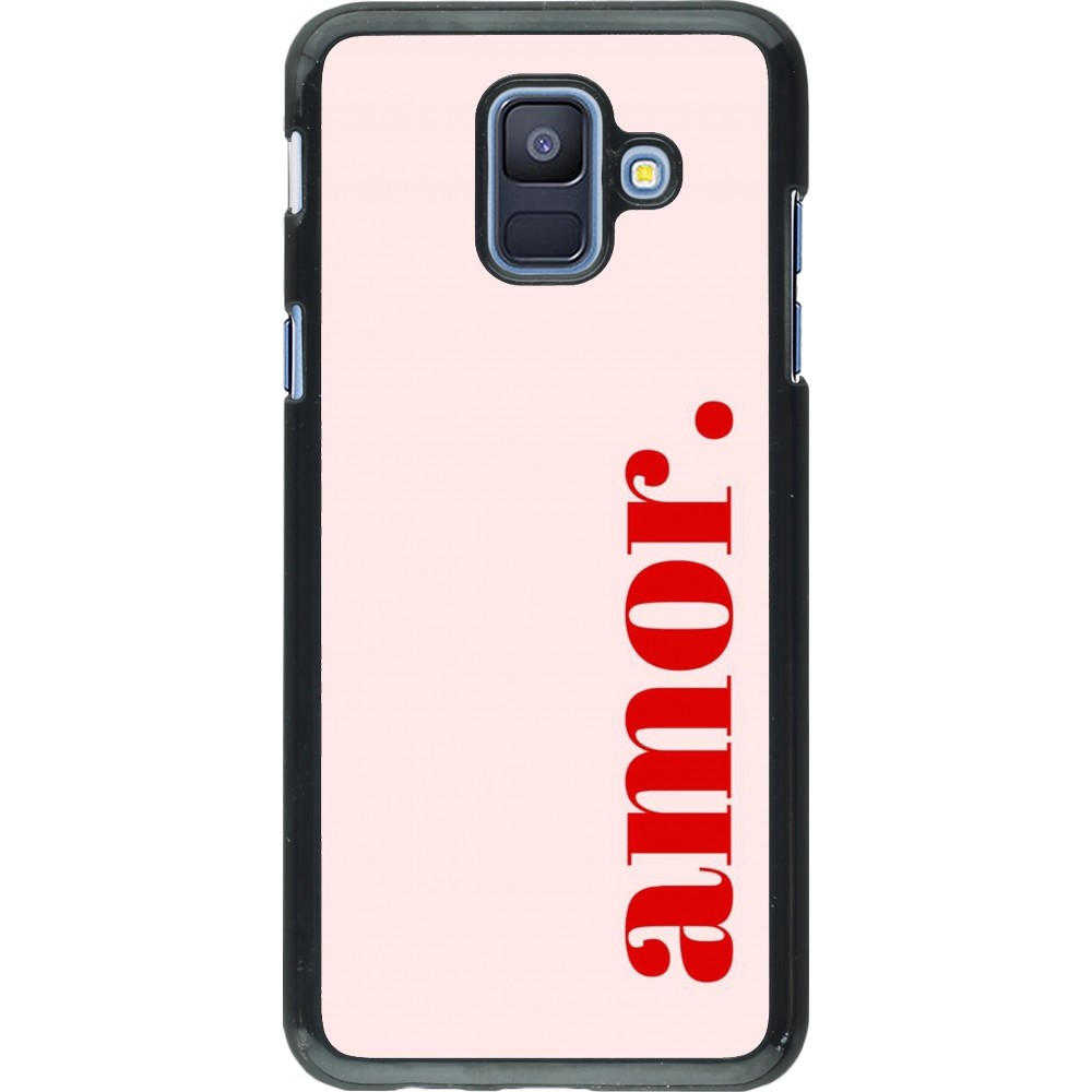 Samsung Galaxy A6 Case Hülle - Valentine 2024 amor
