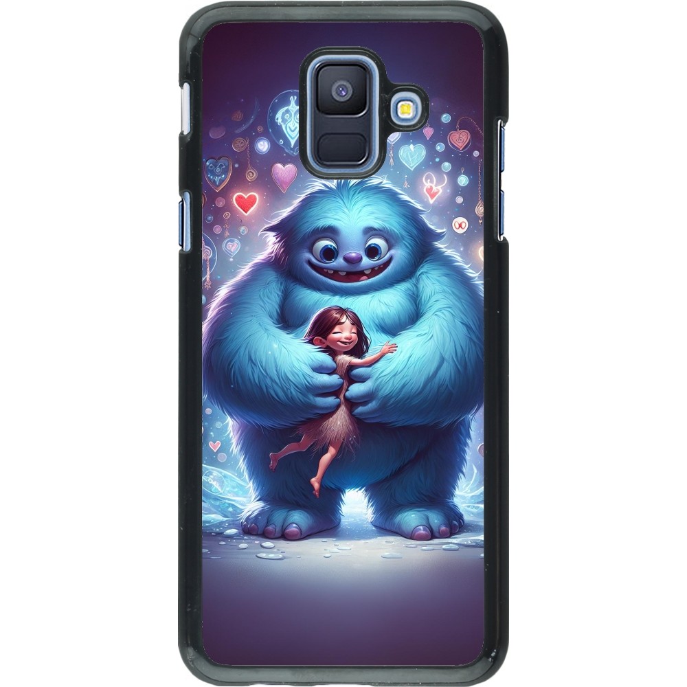 Samsung Galaxy A6 Case Hülle - Valentin 2024 Flauschige Liebe