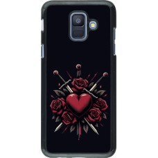 Samsung Galaxy A6 Case Hülle - Valentine 2024 gothic love