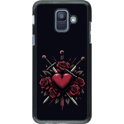 Samsung Galaxy A6 Case Hülle - Valentine 2024 gothic love