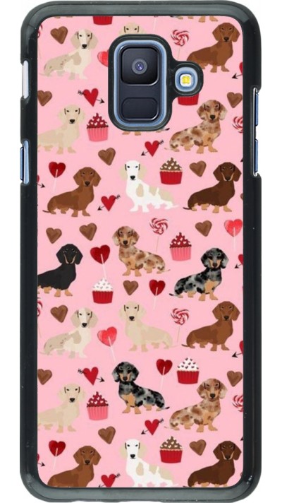 Coque Samsung Galaxy A6 - Valentine 2024 puppy love