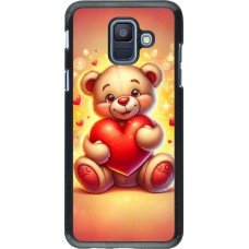 Samsung Galaxy A6 Case Hülle - Valentin 2024 Teddy Liebe