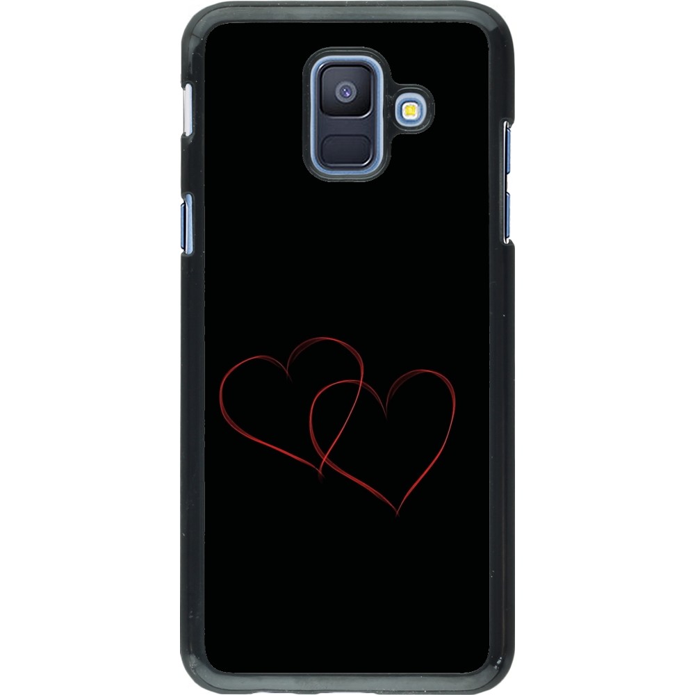 Samsung Galaxy A6 Case Hülle - Valentine 2023 attached heart