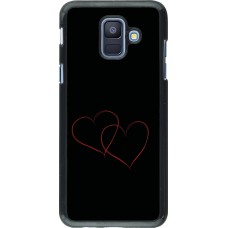 Samsung Galaxy A6 Case Hülle - Valentine 2023 attached heart