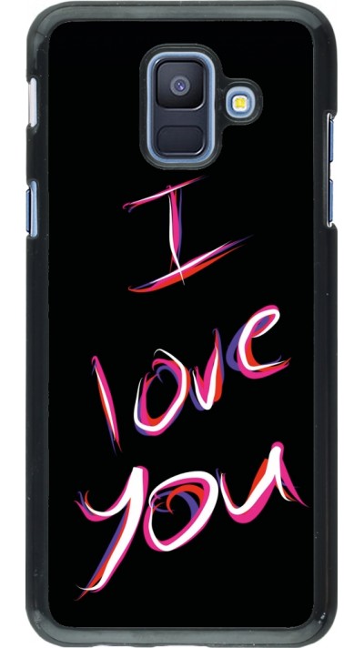 Coque Samsung Galaxy A6 - Valentine 2023 colorful I love you