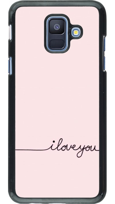 Coque Samsung Galaxy A6 - Valentine 2023 i love you writing