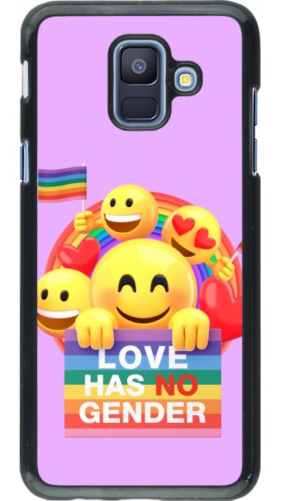 Coque Samsung Galaxy A6 - Valentine 2023 love has no gender