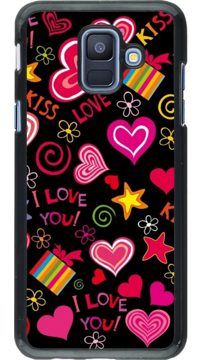 Coque Samsung Galaxy A6 - Valentine 2023 love symbols