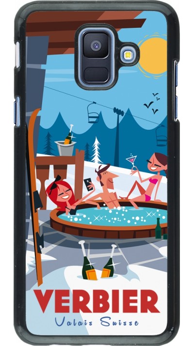 Samsung Galaxy A6 Case Hülle - Verbier Mountain Jacuzzi