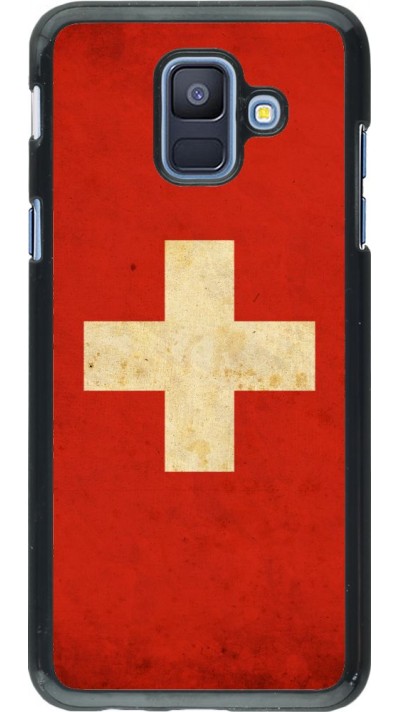 Hülle Samsung Galaxy A6 - Vintage Flag SWISS