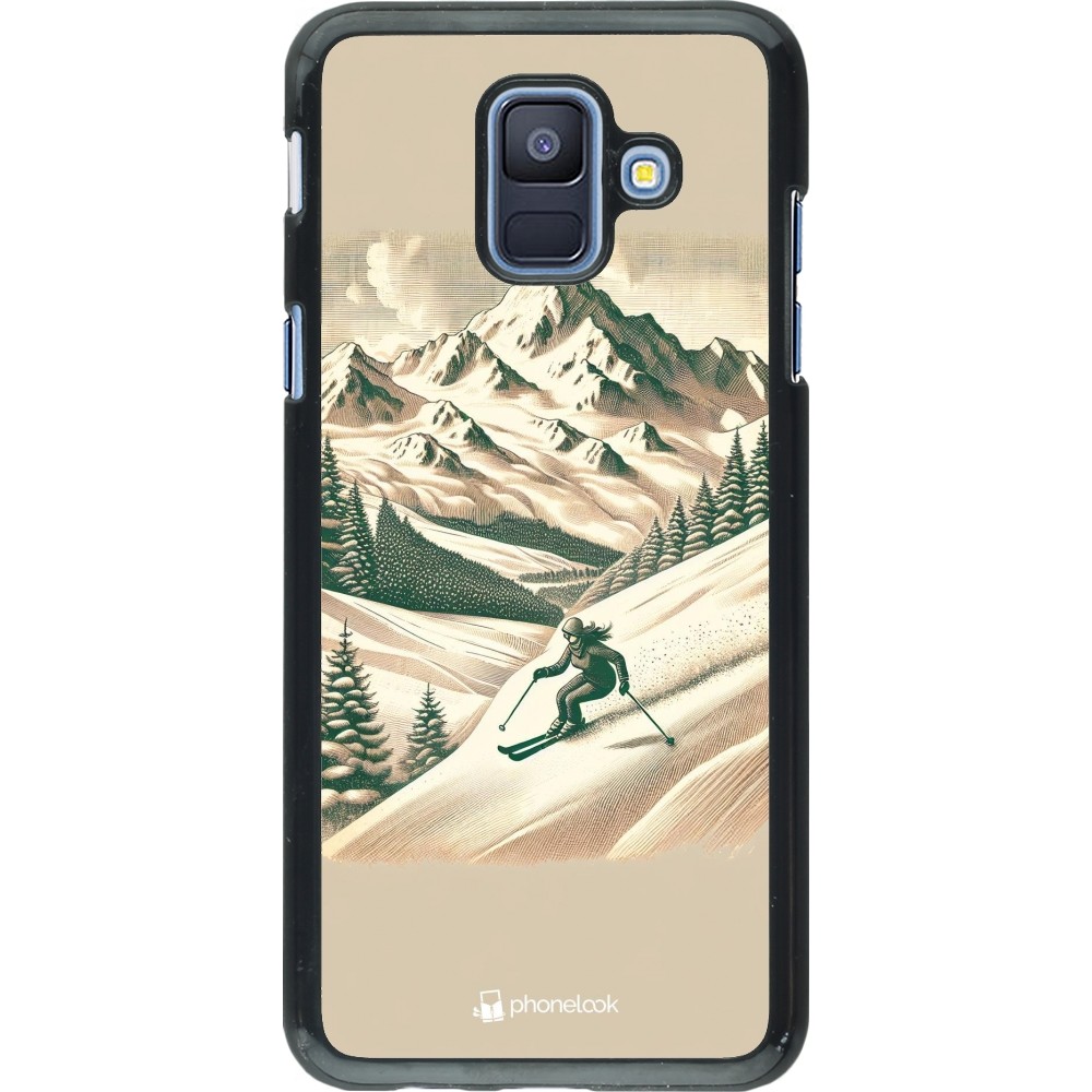 Samsung Galaxy A6 Case Hülle - Vintage Skiberg