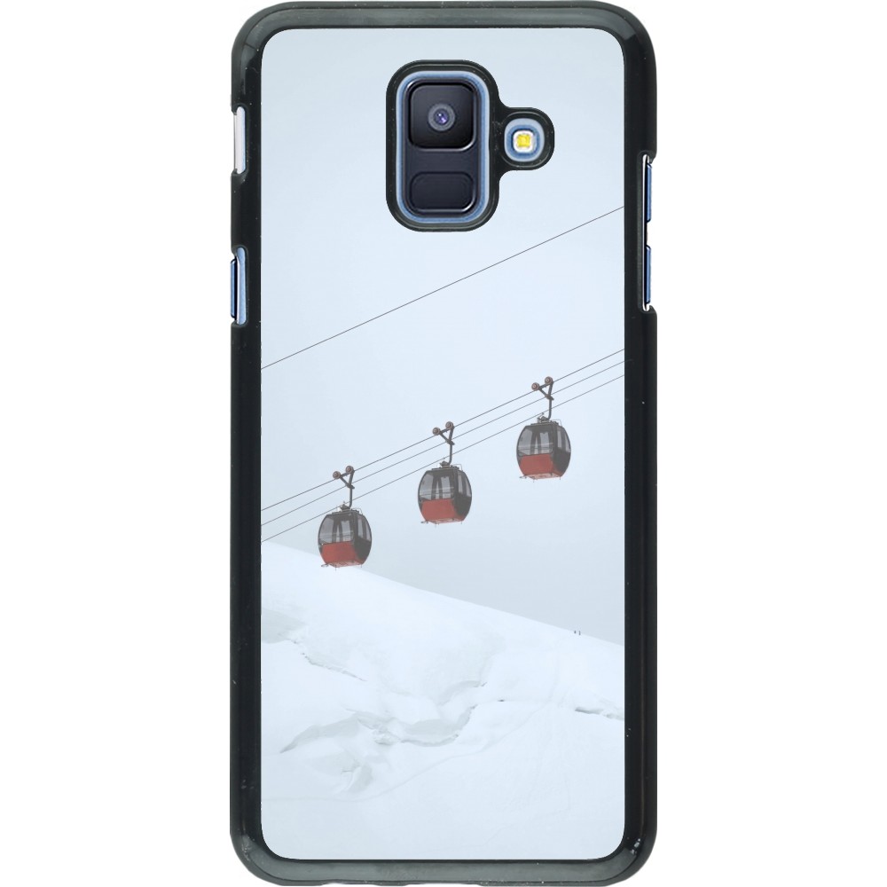 Samsung Galaxy A6 Case Hülle - Winter 22 ski lift