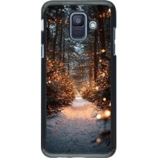 Samsung Galaxy A6 Case Hülle - Winter 25 Winter snowy road
