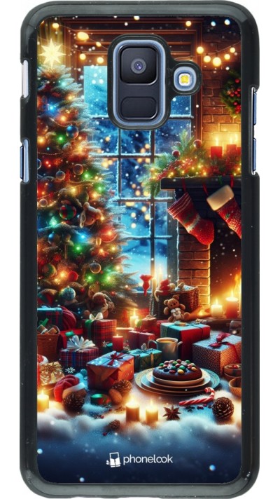 Coque Samsung Galaxy A6 - Noël 2023 cadeaux sapin