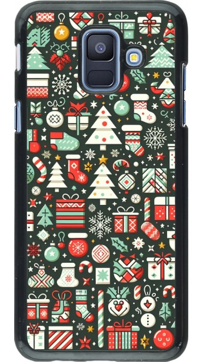 Coque Samsung Galaxy A6 - Noël 2023 Flat Pattern