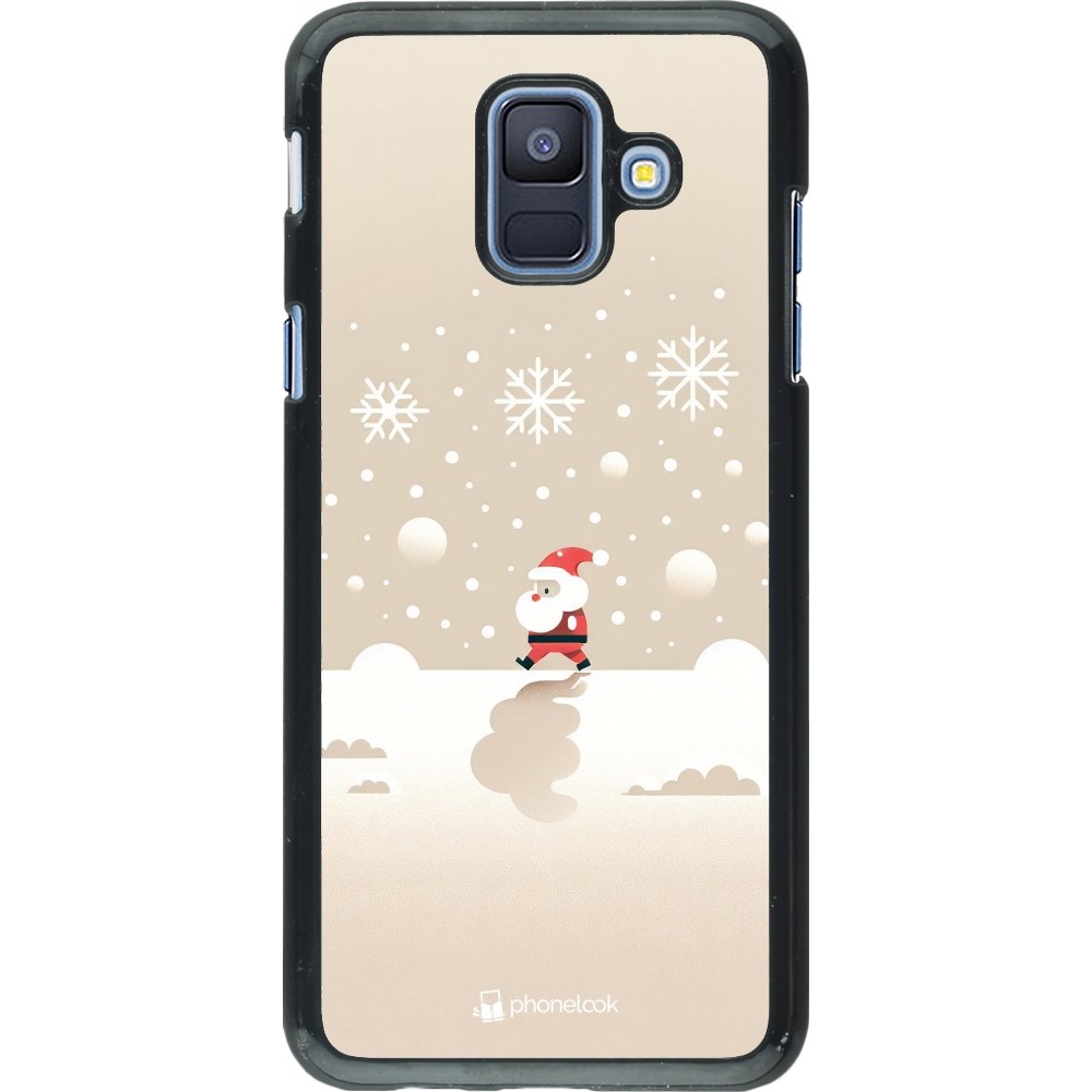 Samsung Galaxy A6 Case Hülle - Weihnachten 2023 Minimalistischer Weihnachtsmann