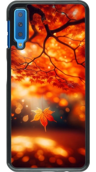 Samsung Galaxy A7 Case Hülle - Herbst Magisch Orange