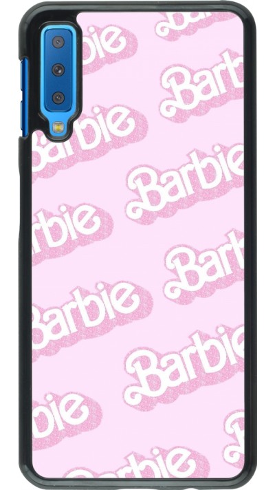 Samsung Galaxy A7 Case Hülle - Barbie light pink pattern
