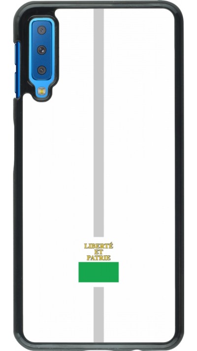 Samsung Galaxy A7 Case Hülle - Kanton VD weiss