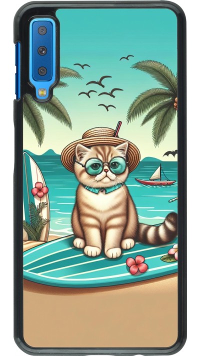 Coque Samsung Galaxy A7 - Chat Surf Style