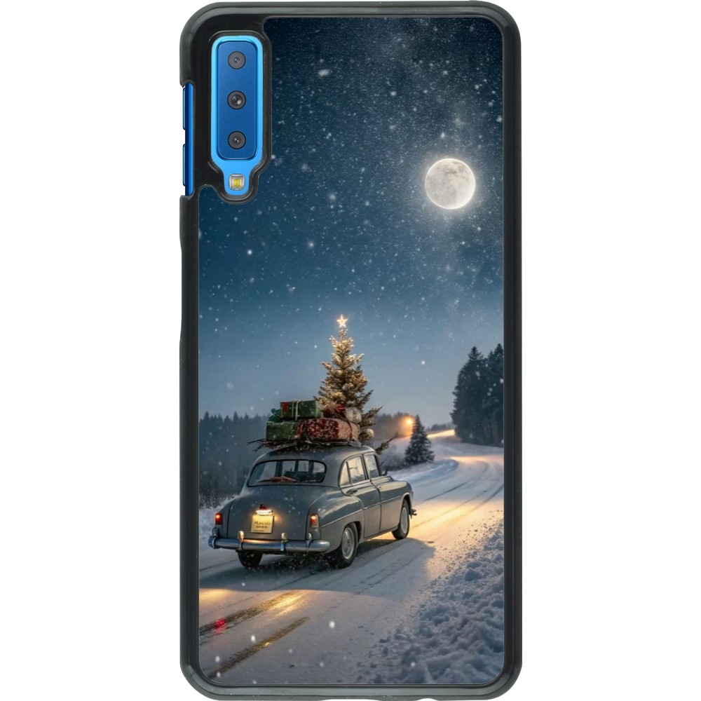 Coque Samsung Galaxy A7 - Christmas 25 Car with Tree Xmas