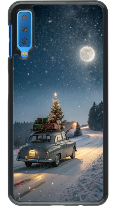 Coque Samsung Galaxy A7 - Christmas 25 Car with Tree Xmas