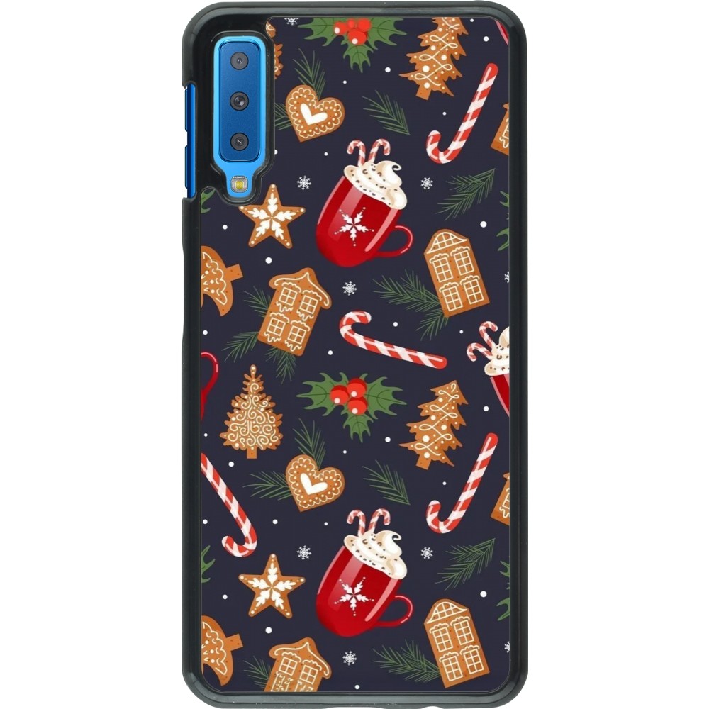 Coque Samsung Galaxy A7 - Christmas 25 Pattern Gingerbread House