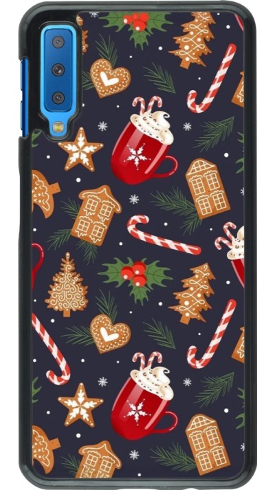 Coque Samsung Galaxy A7 - Christmas 25 Pattern Gingerbread House