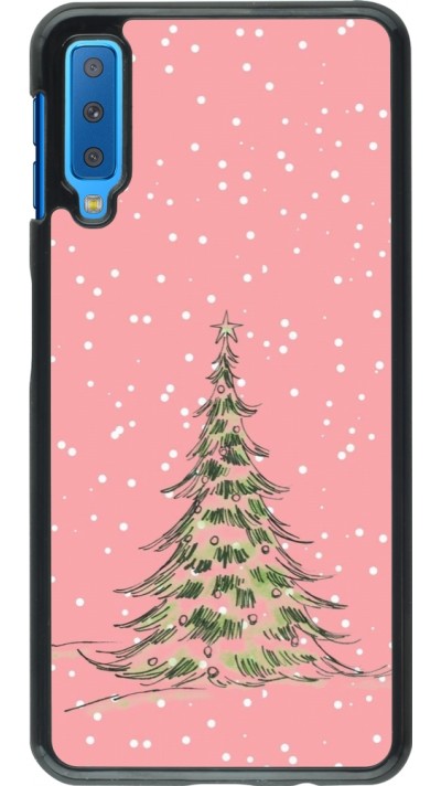 Coque Samsung Galaxy A7 - Christmas 25 Pink Tree