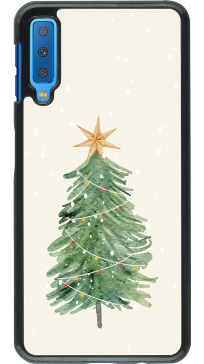 Coque Samsung Galaxy A7 - Christmas 25 Sketch Tree