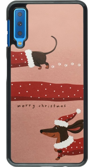 Coque Samsung Galaxy A7 - Christmas 25 Teckel Merry Xmas