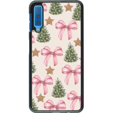 Coque Samsung Galaxy A7 - Christmas 25 Vintage Ribbons