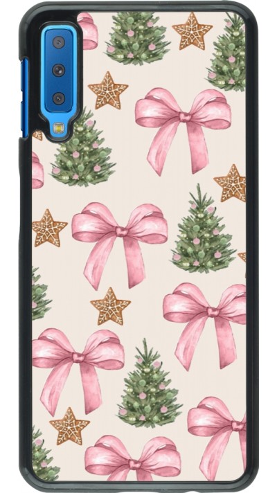 Coque Samsung Galaxy A7 - Christmas 25 Vintage Ribbons