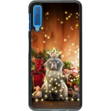 Coque Samsung Galaxy A7 - Christmas 25 Xmas Cat