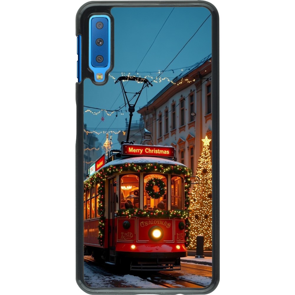 Coque Samsung Galaxy A7 - Christmas 25 Xmas Train