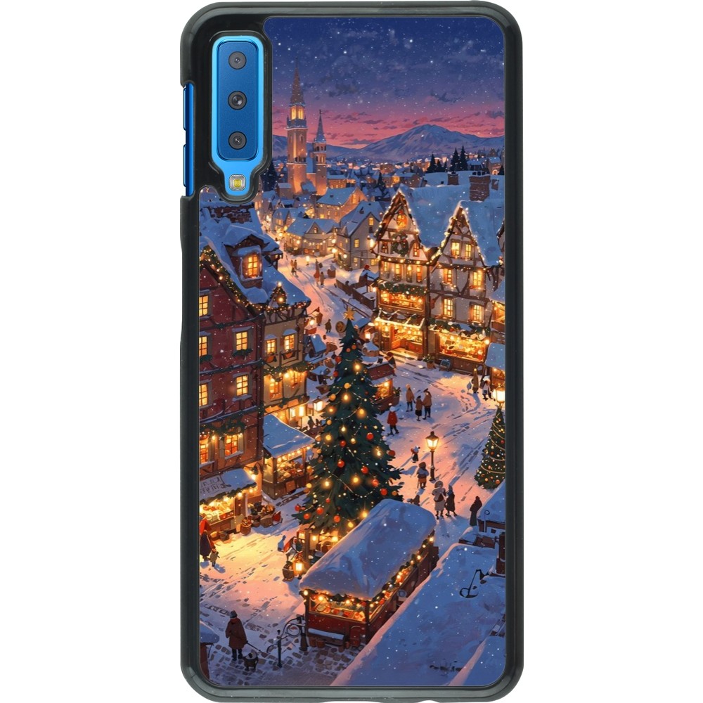 Coque Samsung Galaxy A7 - Christmas 25 Xmas Village