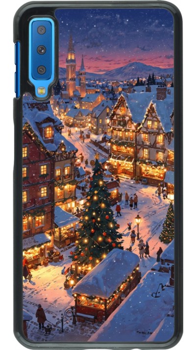 Coque Samsung Galaxy A7 - Christmas 25 Xmas Village