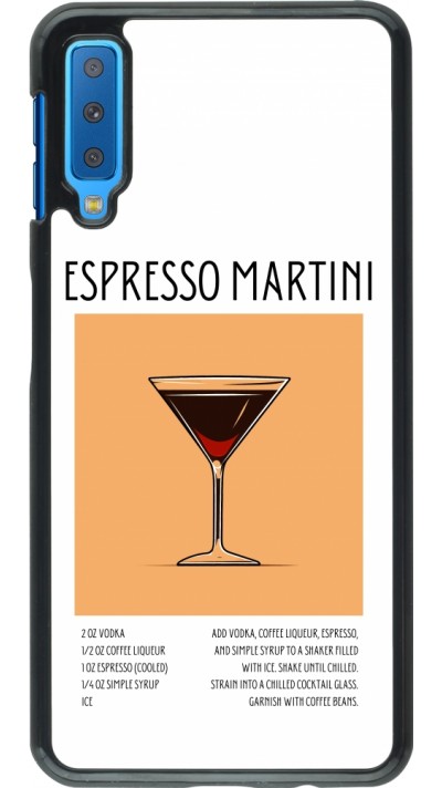 Samsung Galaxy A7 Case Hülle - Cocktail Rezept Espresso Martini