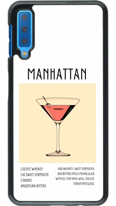 Samsung Galaxy A7 Case Hülle - Cocktail Rezept Manhattan