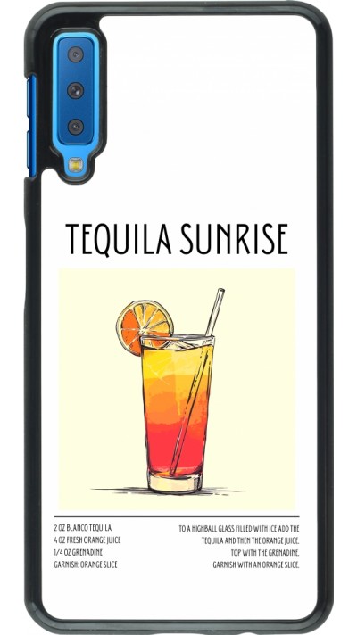 Samsung Galaxy A7 Case Hülle - Cocktail Rezept Tequila Sunrise